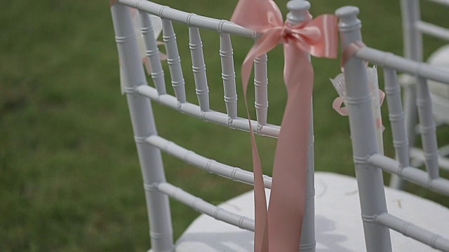 婚礼在花园里举行。视频素材