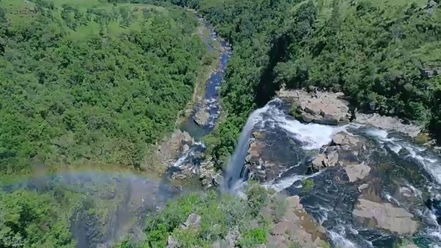里斯本瀑布，南非鸟瞰瀑布视频下载