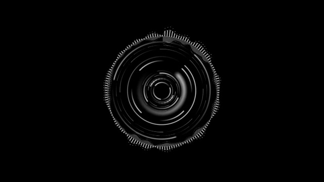黑色背景上的圆形均衡器视频下载