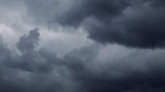 暴风云在天空中移动视频素材