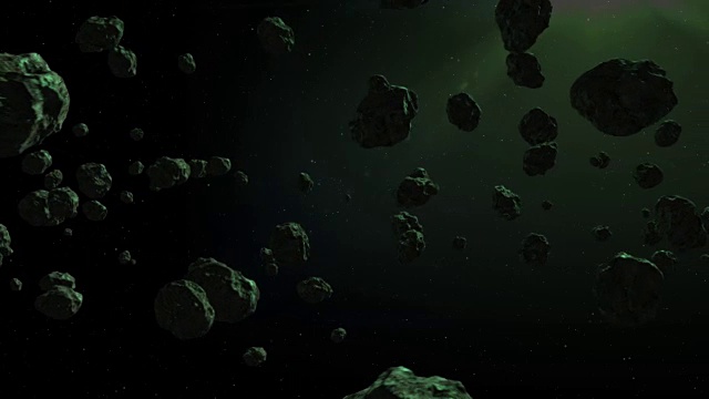 小行星领域视频素材