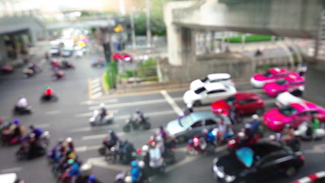 慢镜头HD:曼谷的交通堵塞视频下载