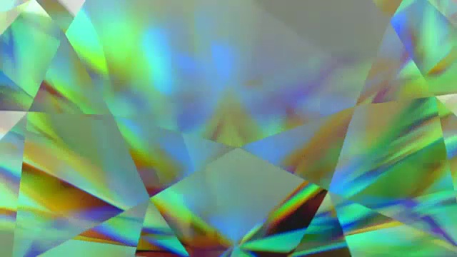 豪华宝石闪闪发光的钻石环。无缝循环背景。蓝色闪光旋转晶体视频下载