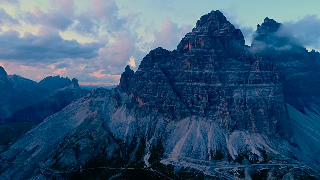 阿尔卑斯白云石国家自然公园。意大利美丽的自然风光。视频素材