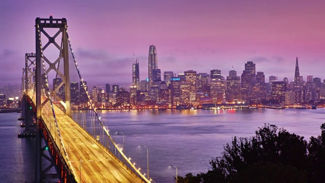 旧金山的海湾大桥视频下载