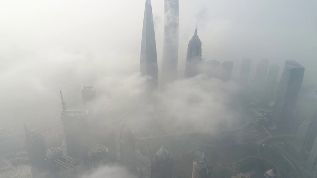 上海天际线视图视频素材