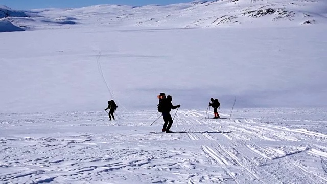 偏远地区滑雪视频素材