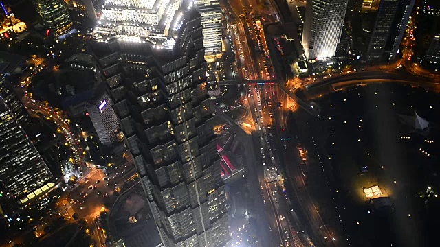 上海夜景，时光流逝视频素材