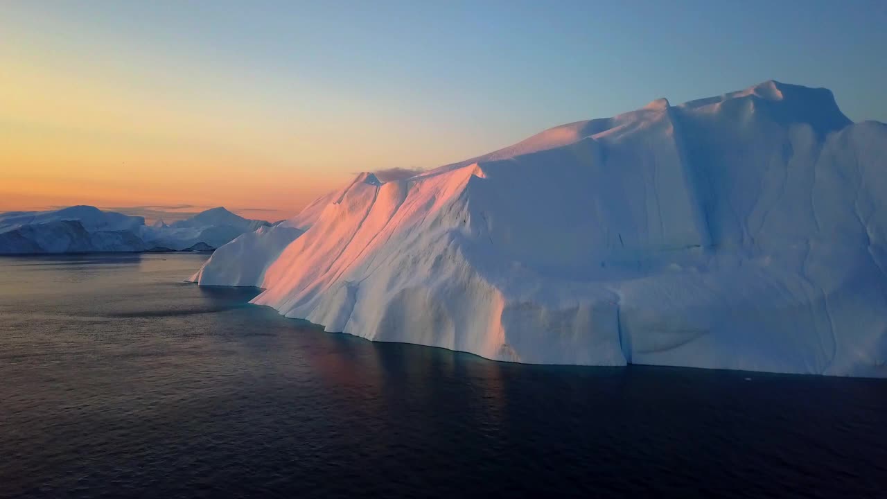 格陵兰岛冰山视频下载