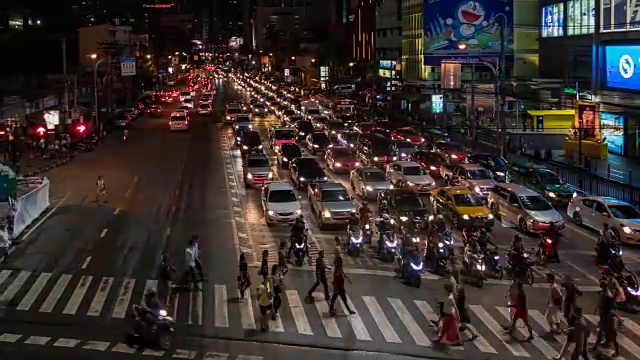 延时泰国曼谷交通视频素材