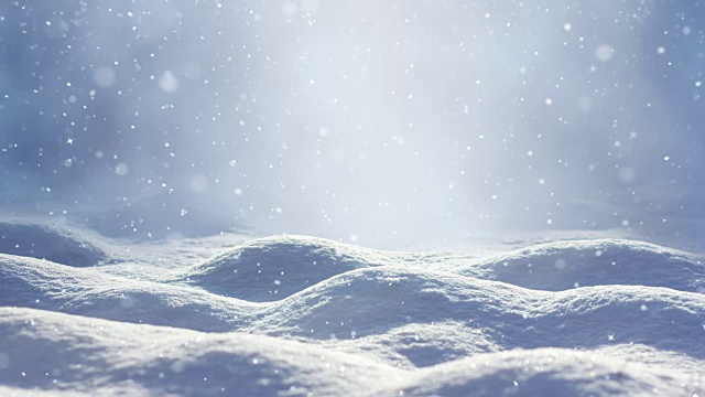 Loopable雪景观视频素材
