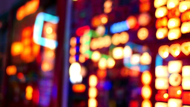 伦敦赌场的4K抽象灯光视频下载