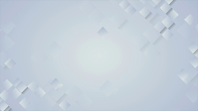 抽象科技蓝色几何方块视频动画视频素材