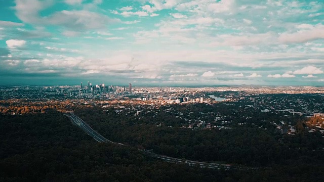布里斯班城市天际线，澳大利亚昆士兰视频素材