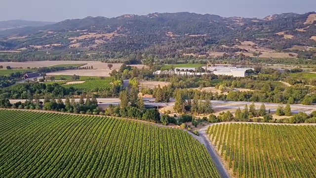 葡萄酒之乡的101高速公路视频素材