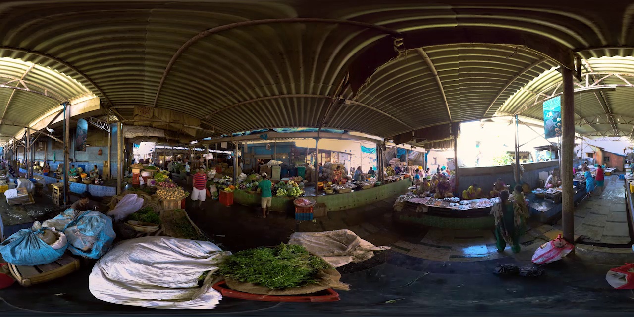 360分钟拍摄的孟买露天市场视频素材