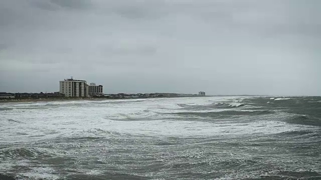 飓风厄玛在北卡罗来纳州残留视频素材