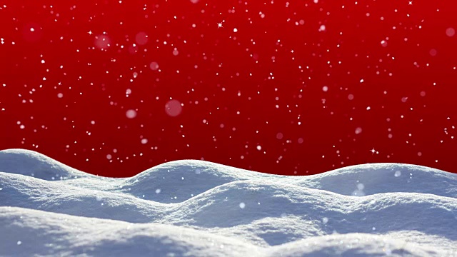 Loopable雪景观视频素材