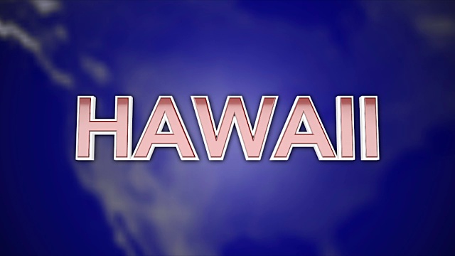 3D动画彩色运动图形州排版-夏威夷视频下载