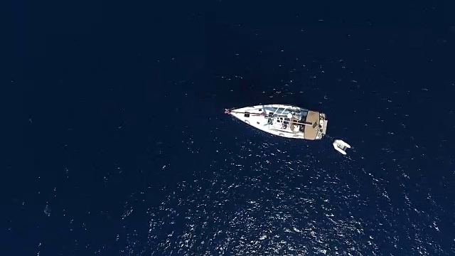 帆在帆船上视频素材