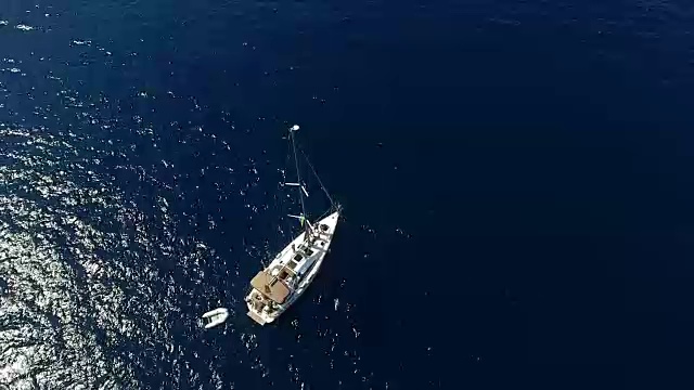 帆在帆船上视频素材