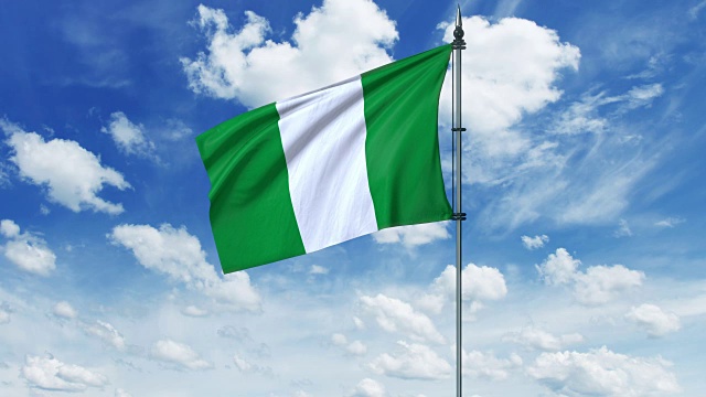 尼日利亚国旗动画，alpha通道视频下载