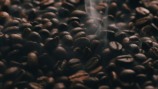 烘焙咖啡豆。视频下载