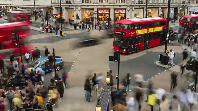 牛津广场站伦敦时间流逝视频素材