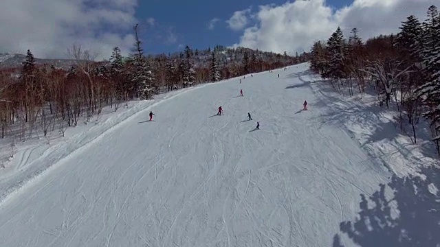 滑雪人群视频素材