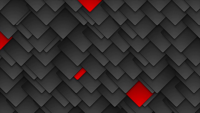 红色和黑色技术方块视频动画视频素材