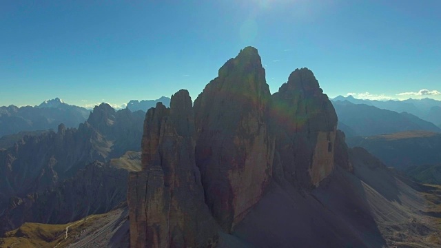 航拍:意大利阿尔卑斯山脉白云石视频素材