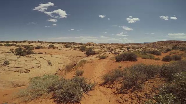 沙漠徒步旅行:大楼梯埃斯卡兰特国家纪念碑视频素材
