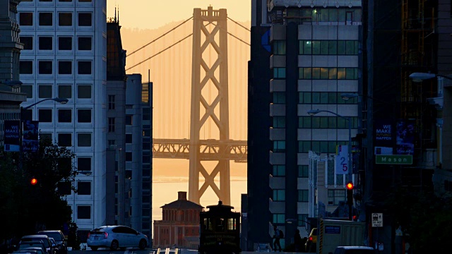 海湾大桥和旧金山市中心视频下载