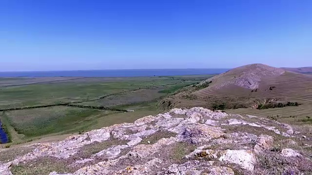 黑海海岸附近的美丽景色视频素材