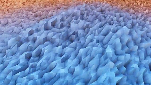 地形数学模型曲面的三维渲染视频素材
