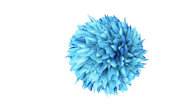 三维演示的三维球体物体看起来像病毒视频下载