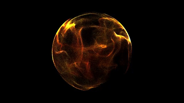 4K运动背景爆炸粒子和球体。视频素材