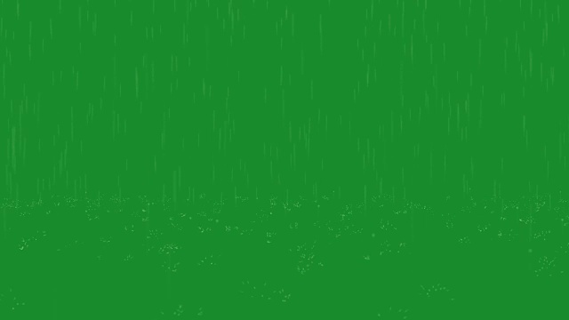 雨绿屏循环视频素材