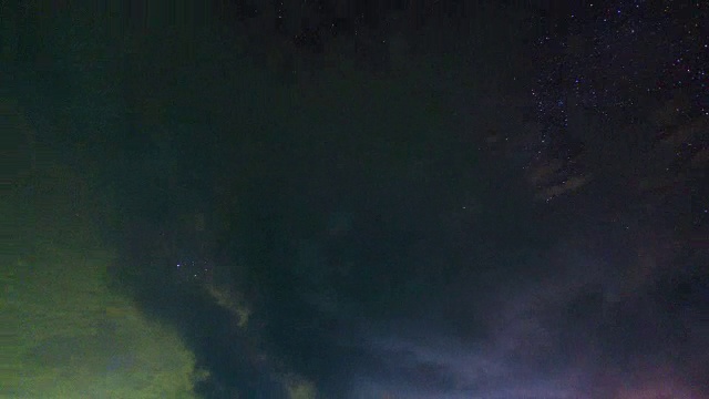 夜星与流星雨的时间流逝视频素材