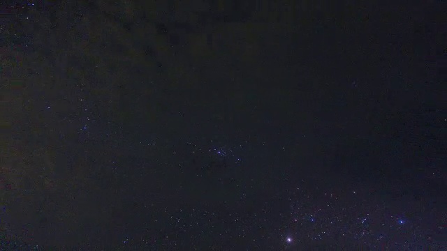 夜星与流星雨的时间流逝视频素材