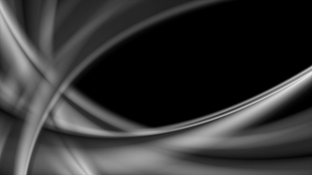 黑色和灰色抽象平滑波视频动画视频素材