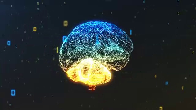 数字计算机大脑中的二进制数据云视频下载