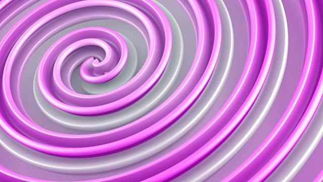 粉红色扭曲三维形状旋转无缝循环动画视频下载