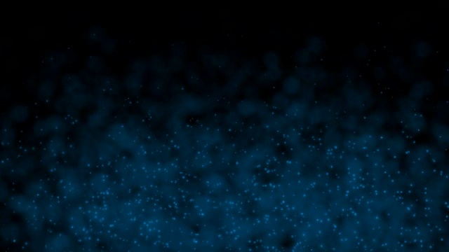 可循环的蓝色粒子背景与烟雾4K视频素材