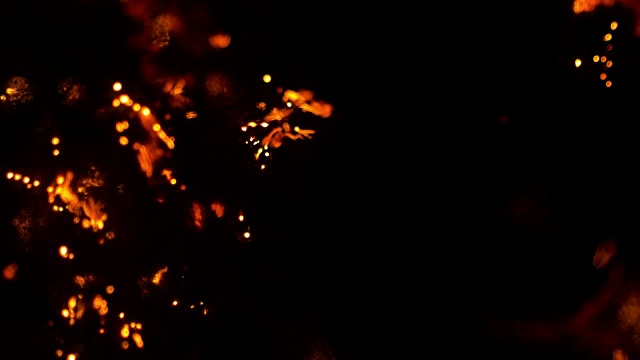 钢棉燃烧背景视频素材