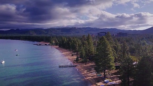 塔霍湖-鸟瞰图视频素材