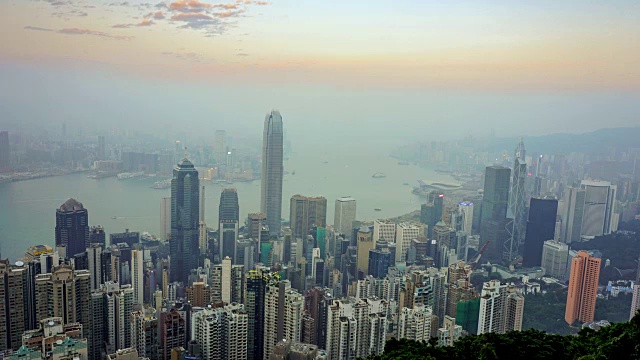 香港商业中心视频素材