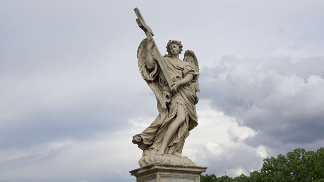 意大利罗马的十字架天使视频下载