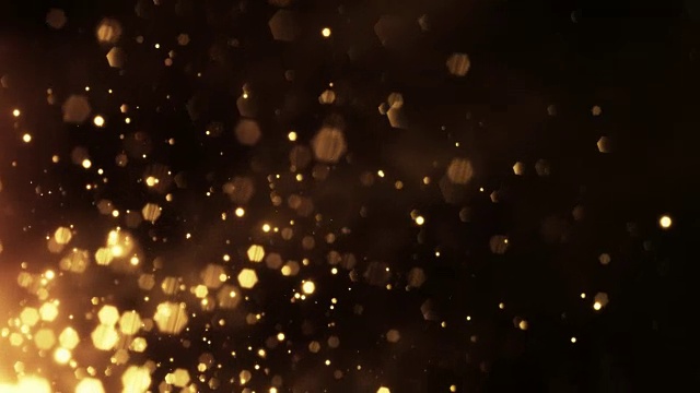 4k黄金粒子对角线运动-背景动画-可循环视频素材