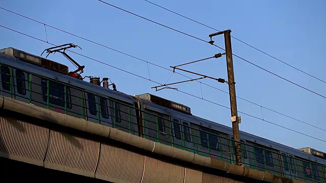 印度德里的地铁视频素材